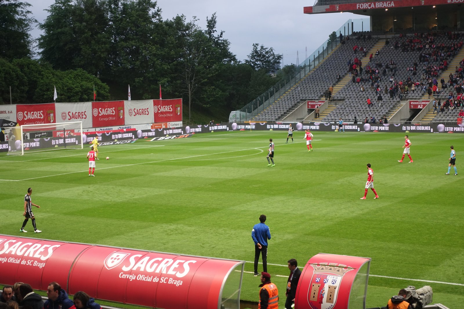 Il campo dello Sporting Braga, attuale club di Adrian Bajrami (foto d'archivio 2017).