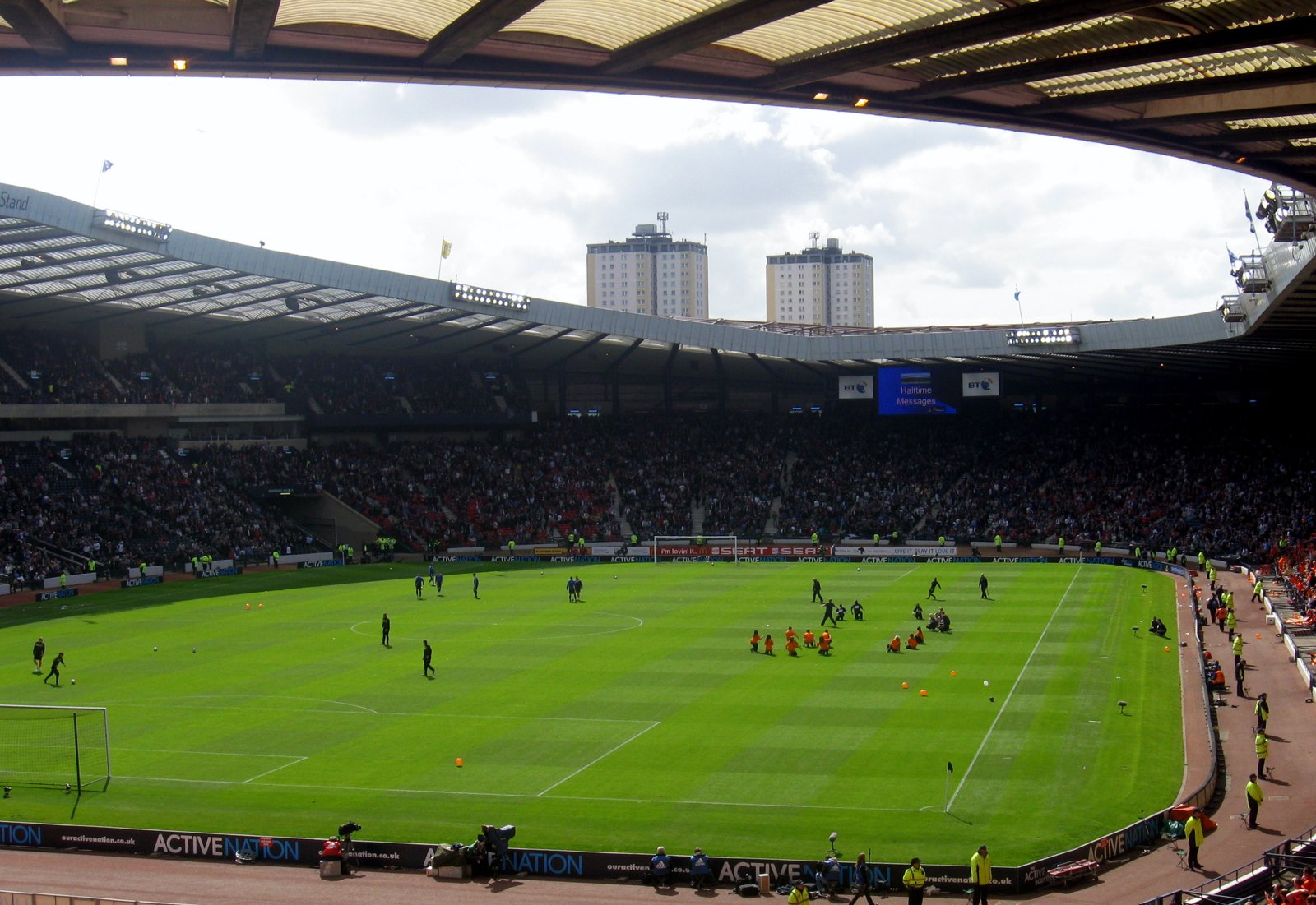 Lo stadio Hampden Park a Glasgow, teatro della sfida di Nations League tra Scozia e Svizzera.