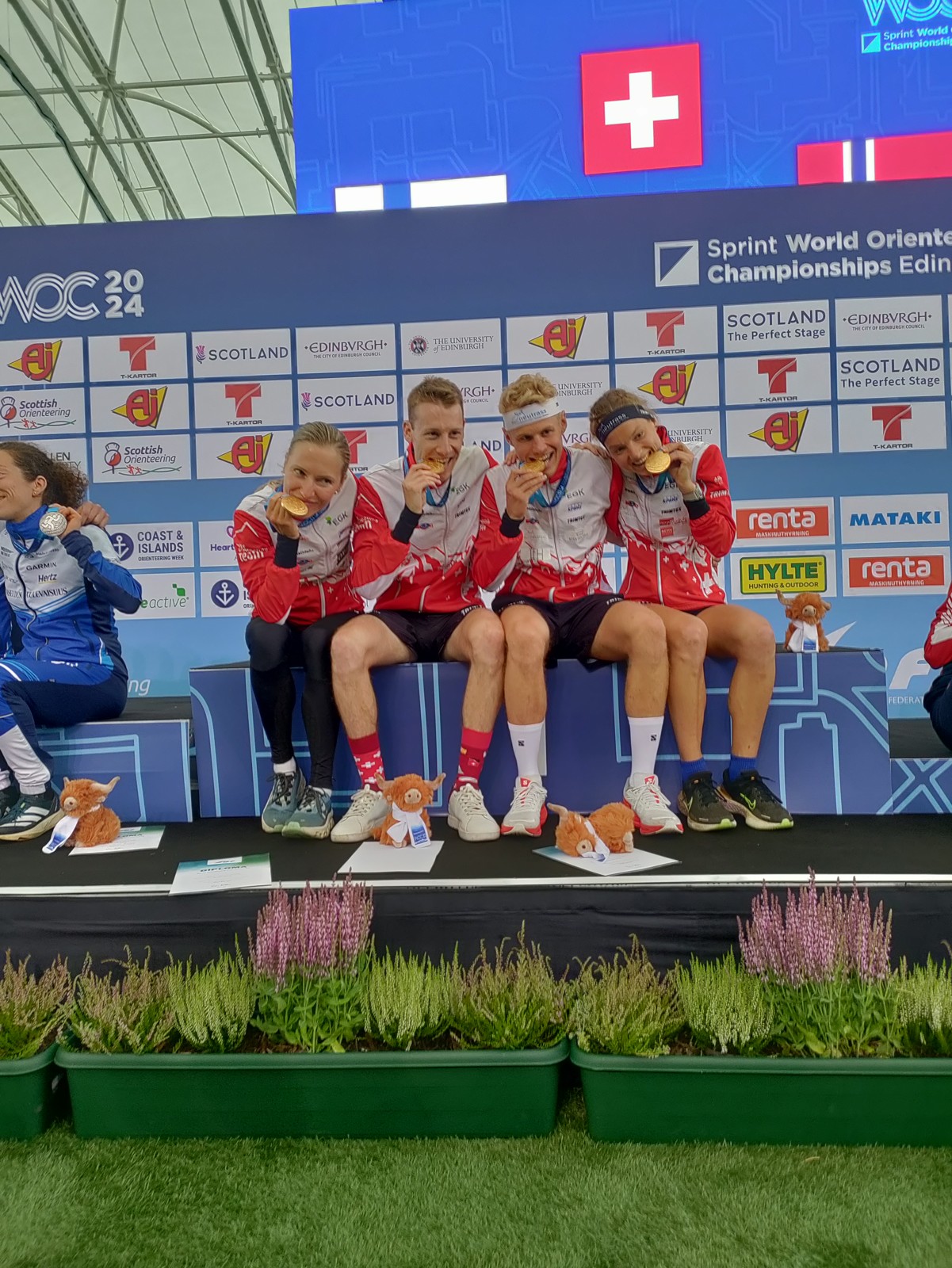 La squadra svizzera di corsa d'orientamento ai Campionati mondiali 2024