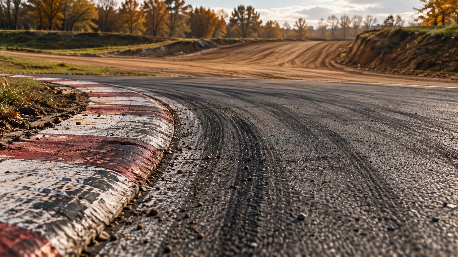 Pista generica di Supermoto: illustrazione generata con intelligenza artificiale, non una fotografia del circuito o della gara di Mettet.