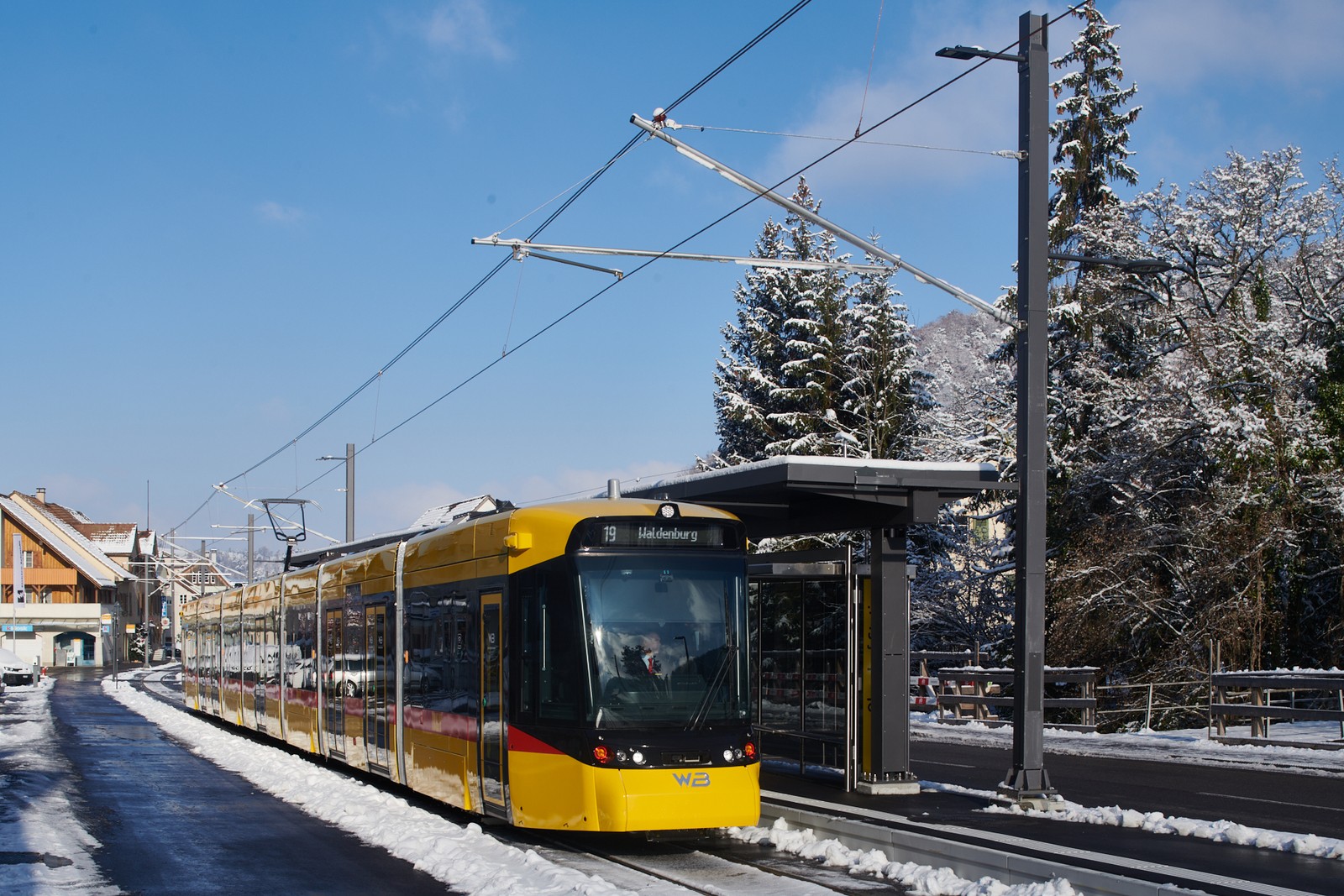 Un convoglio della Waldenburgerbahn alla stazione di Oberdorf (foto d'archivio)
