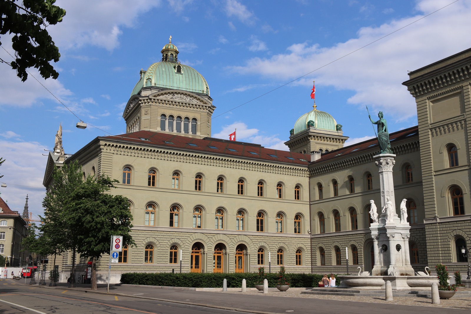 Il Palazzo federale a Berna visto da ovest. Foto d’archivio del 1° giugno 2018.