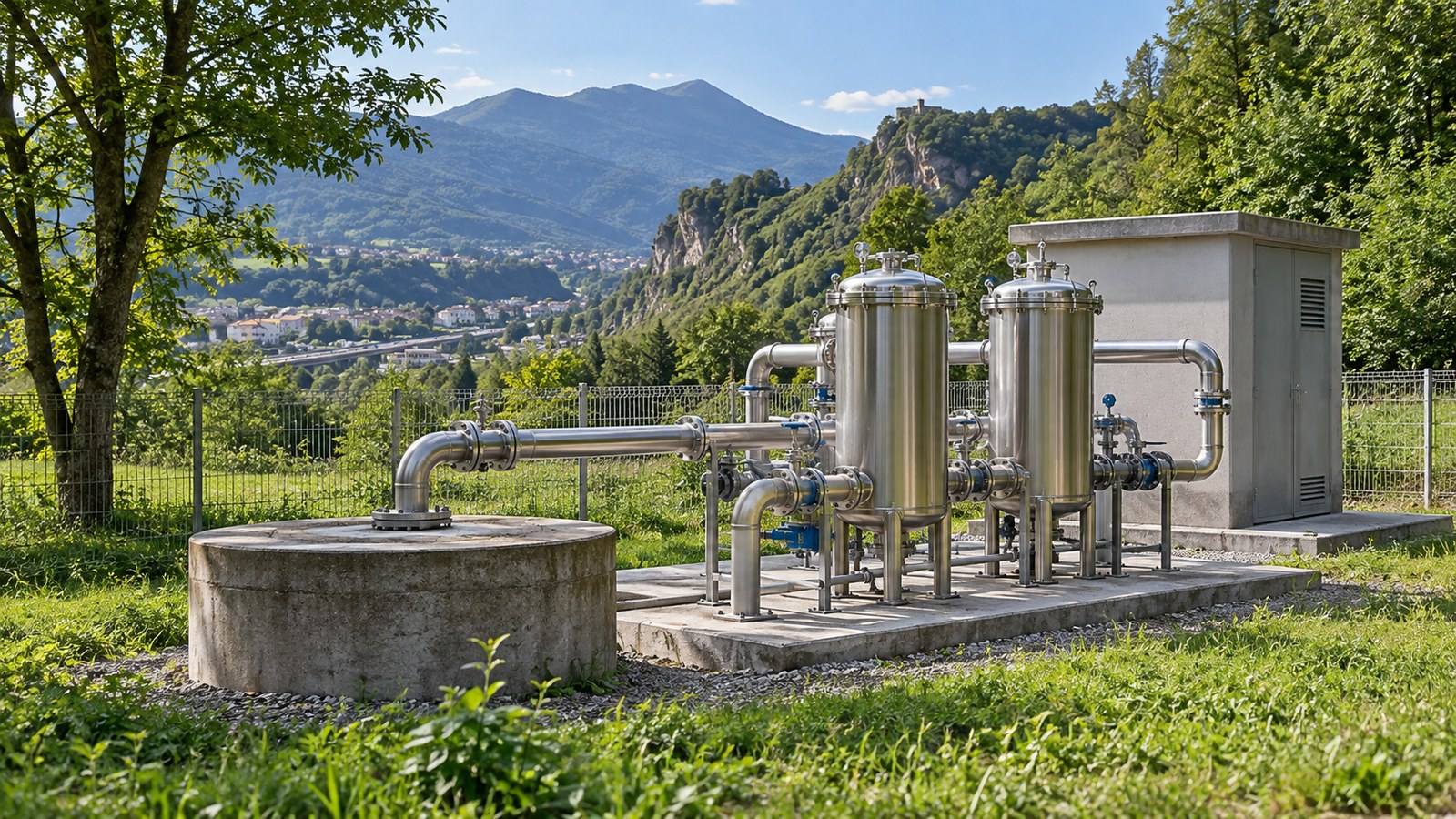 Il centro di Chiasso nel Mendrisiotto, al centro del dibattito sulle risorse idriche locali.