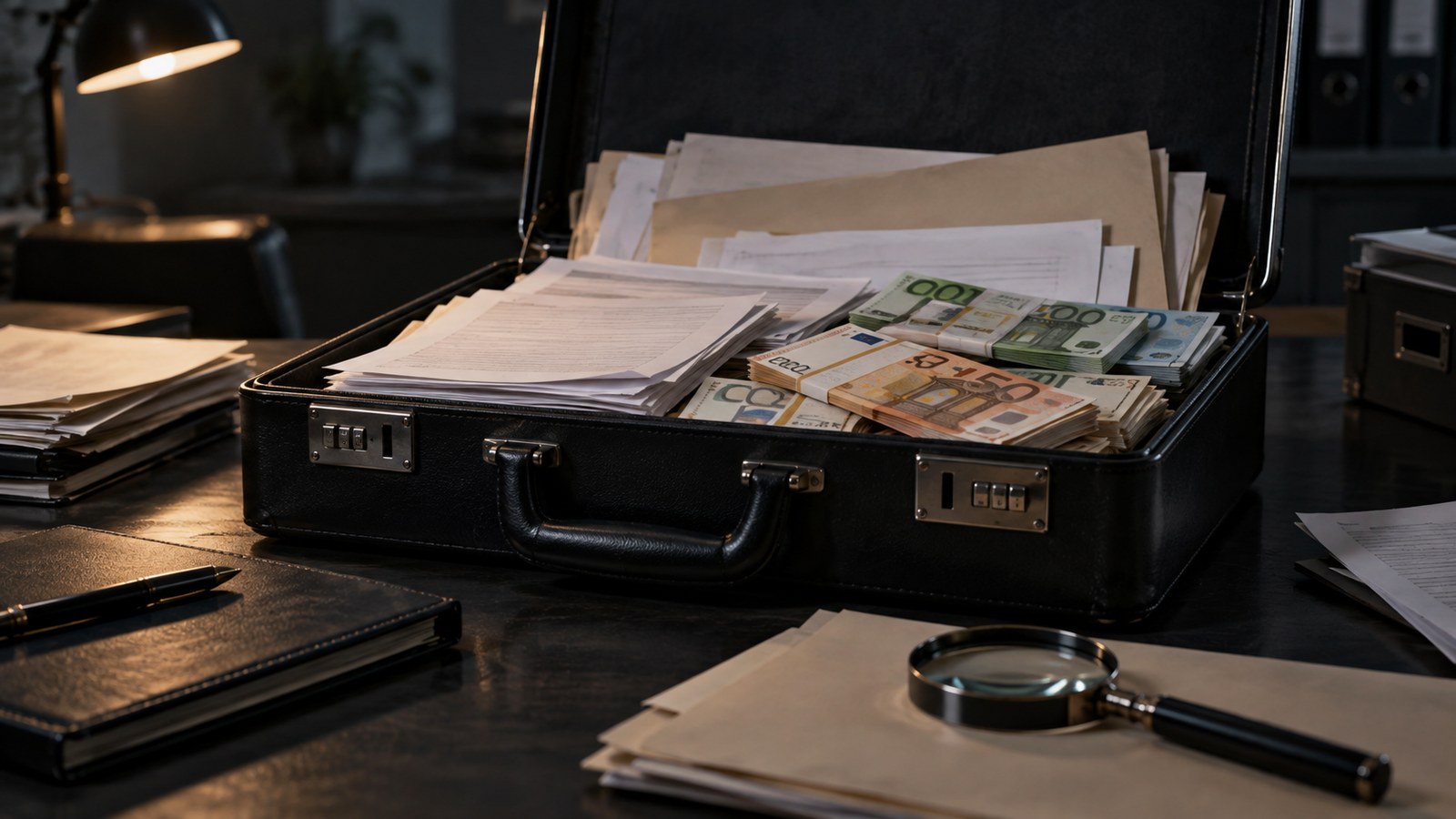 Un'immagine illustrativa dell'indagine finanziaria sulla truffa ai danni di risparmiatori