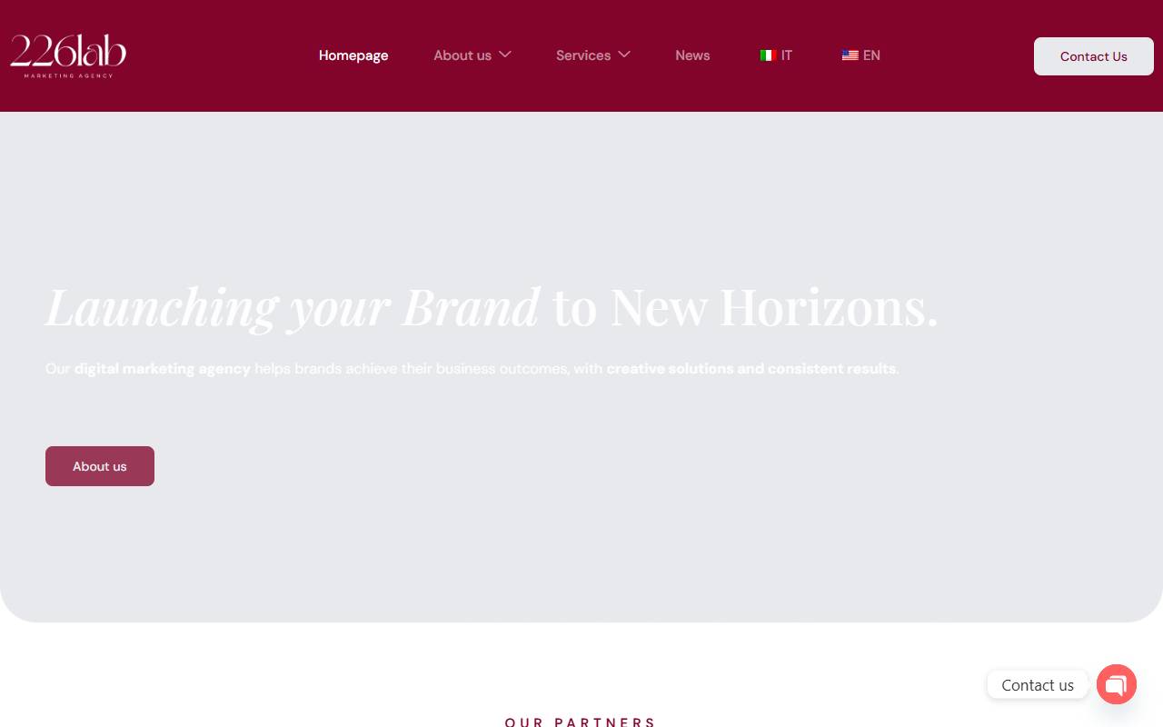Anteprima del sito: 226Lab GmbH
