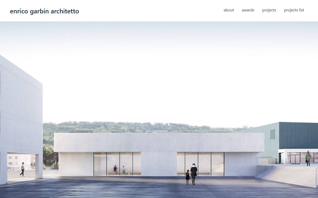 Anteprima del sito: ENRICO GARBIN 2 architetti Sagl