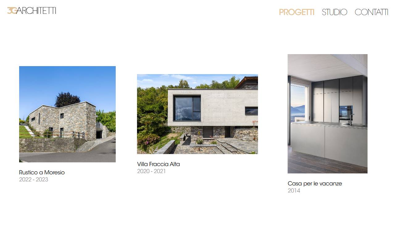 Anteprima del sito: 3G architetti SA