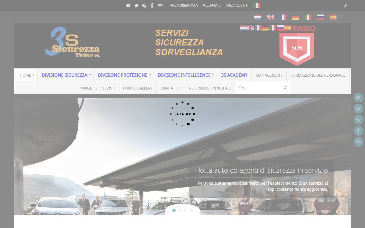 Anteprima del sito: 3S.SICUREZZA TICINO SA
