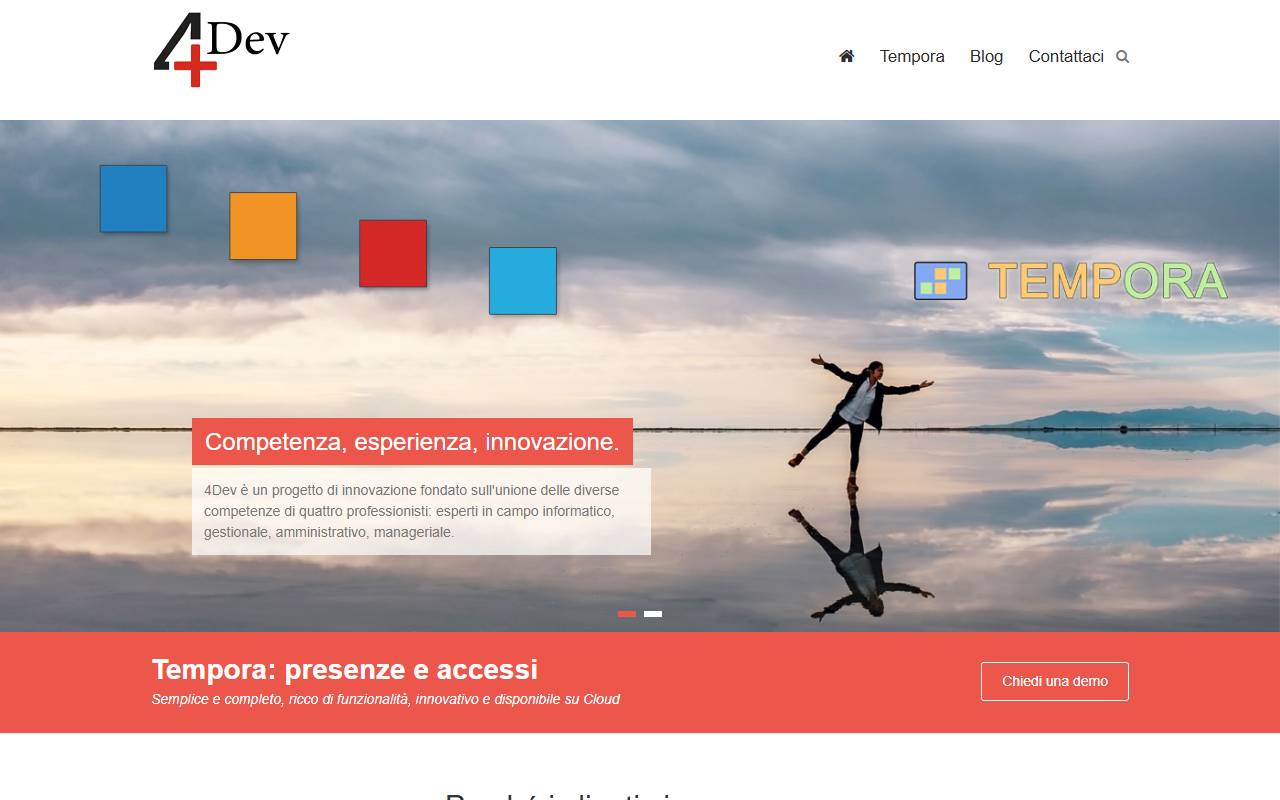 Anteprima del sito: 4Dev Sagl