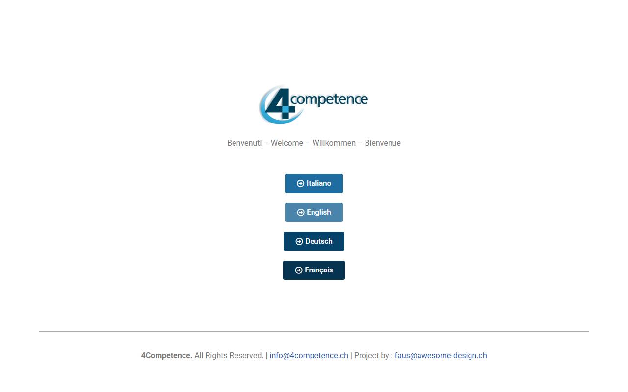 Anteprima del sito: 4COMPETENCE SAGL