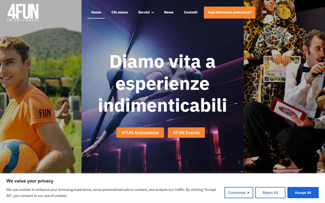 Anteprima del sito: For Fun SA