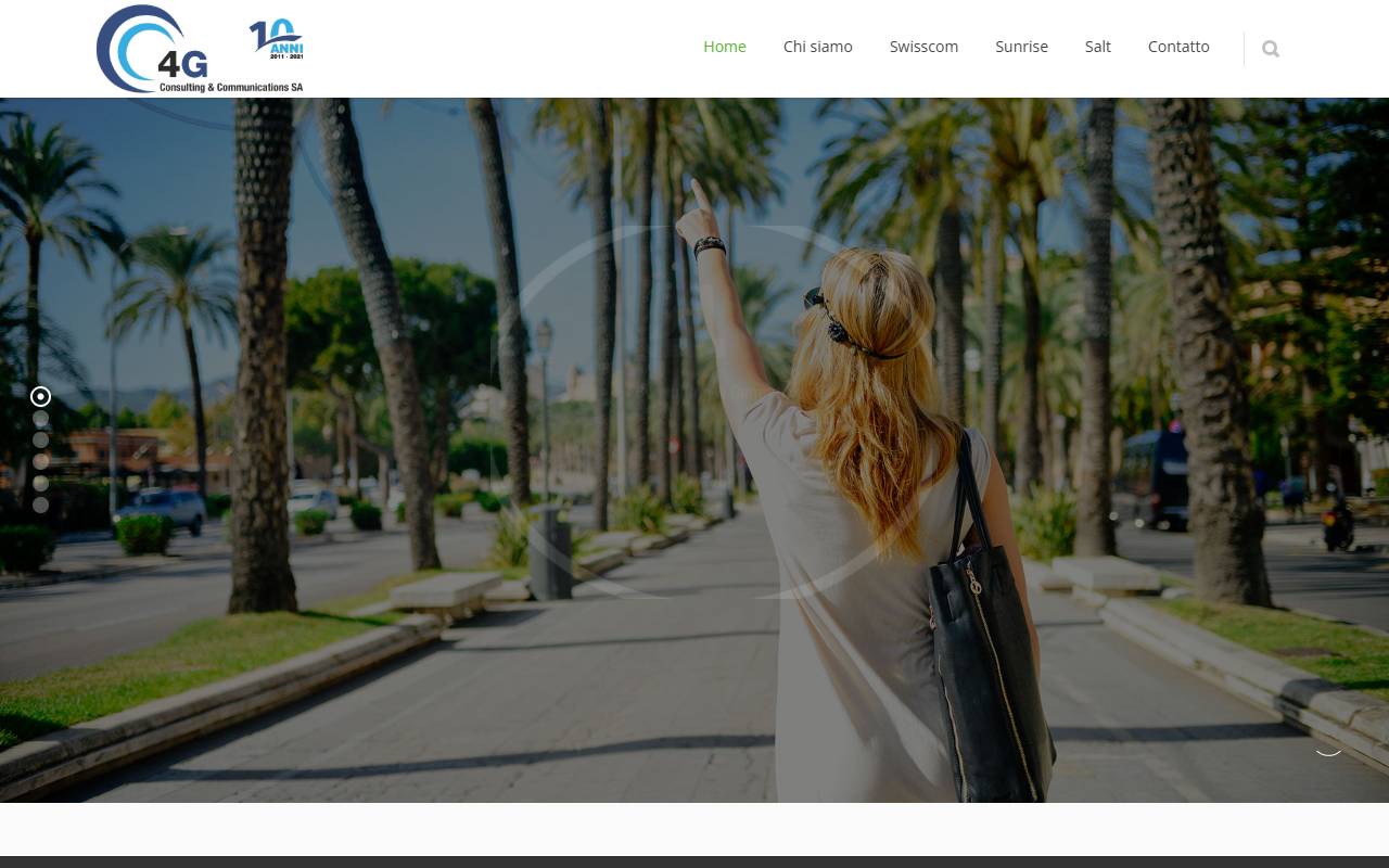 Anteprima del sito: 4G Consulting & Communications SA