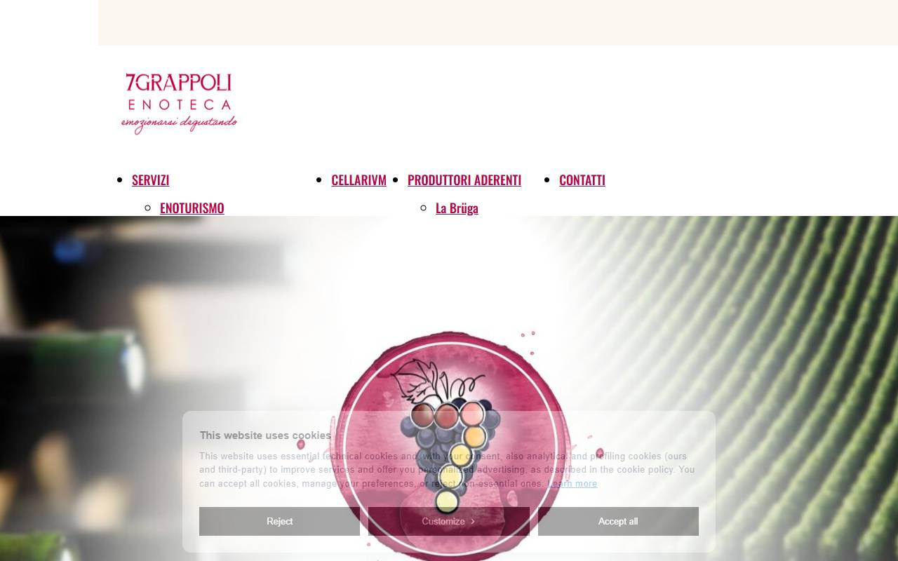 Anteprima del sito: 7Grappoli Sagl