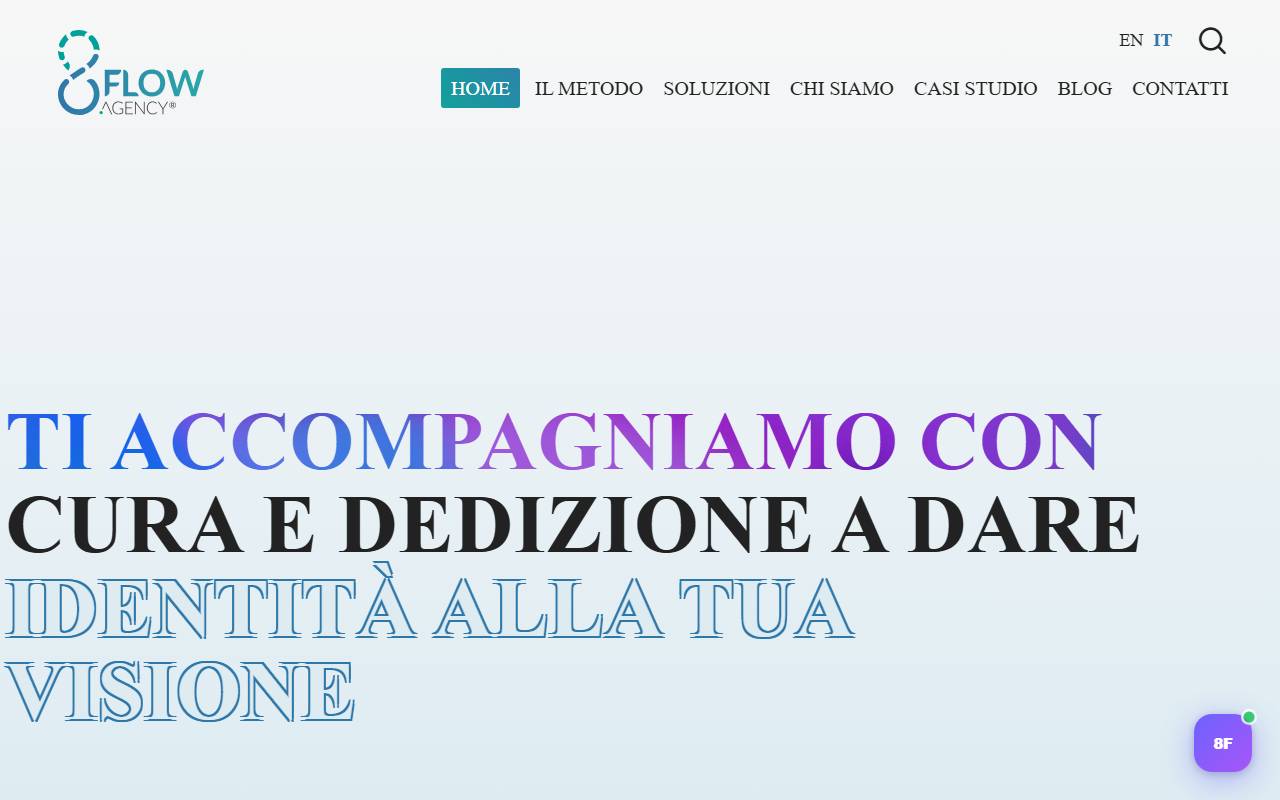 Anteprima del sito: 8 Flow Agency Sagl
