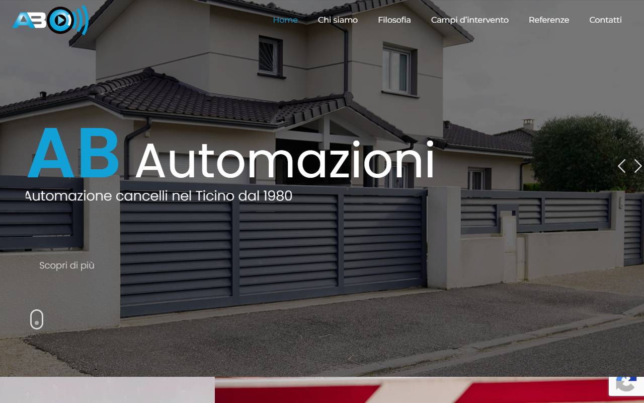 Anteprima del sito: AB Automazioni SA