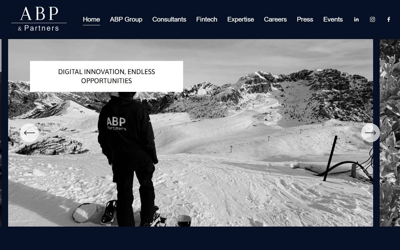 Anteprima del sito: ABP & PARTNERS SA