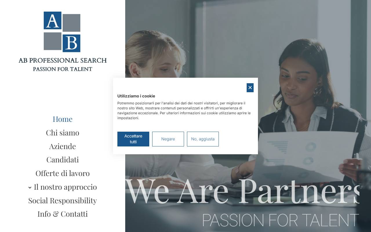 Anteprima del sito: AB PROFESSIONAL SEARCH Sagl