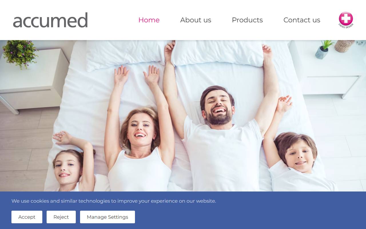 Anteprima del sito: ACCUMED SAGL