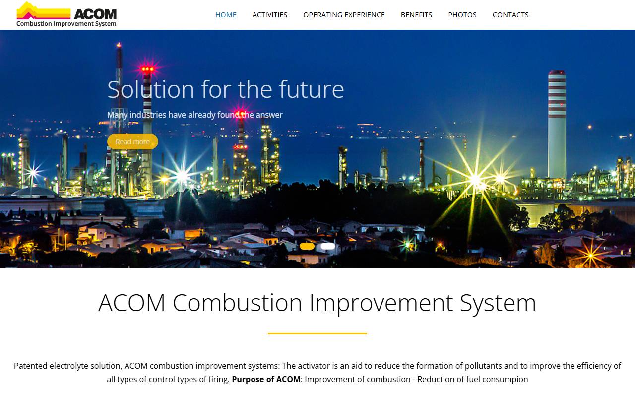 Anteprima del sito: ACOM SA