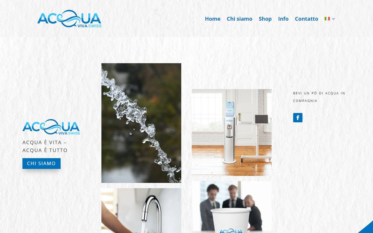 Anteprima del sito: Acqua Viva Swiss di Boris Todoroff