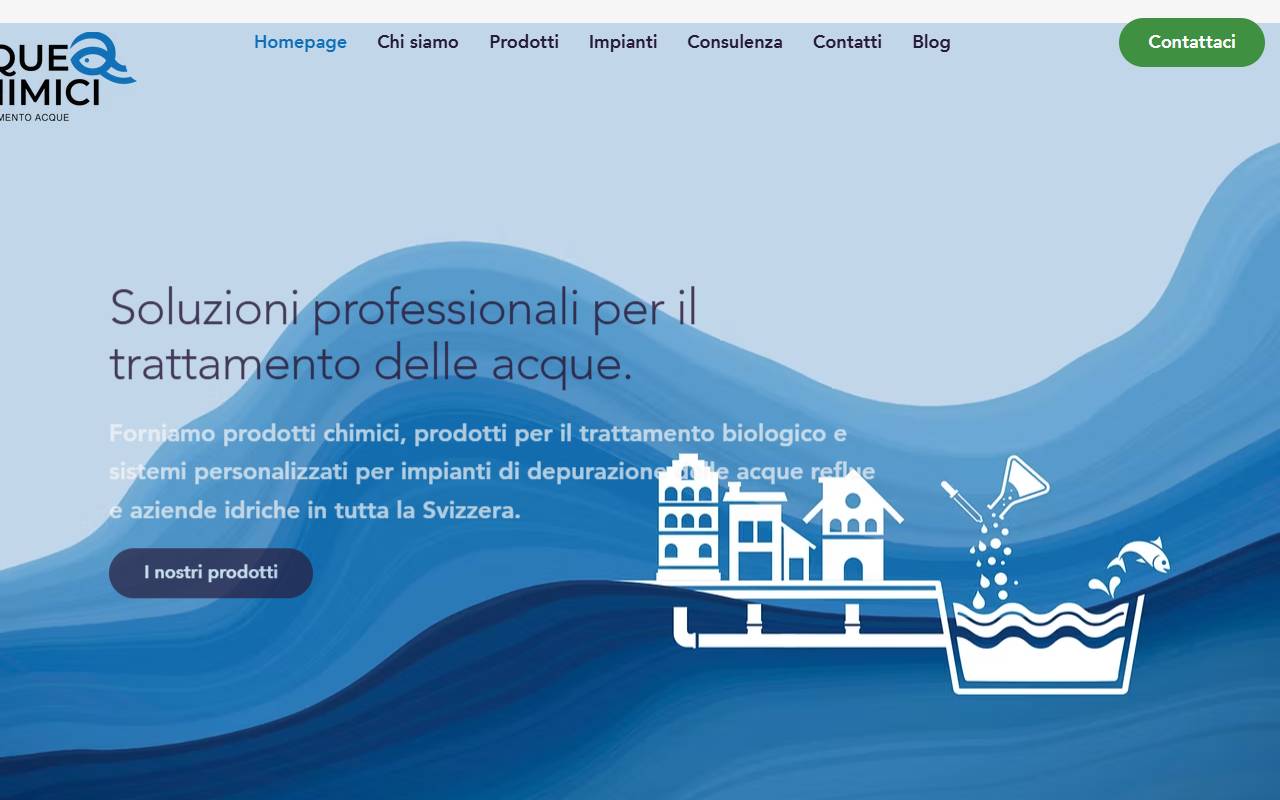 Anteprima del sito: Acque e Chimici SA