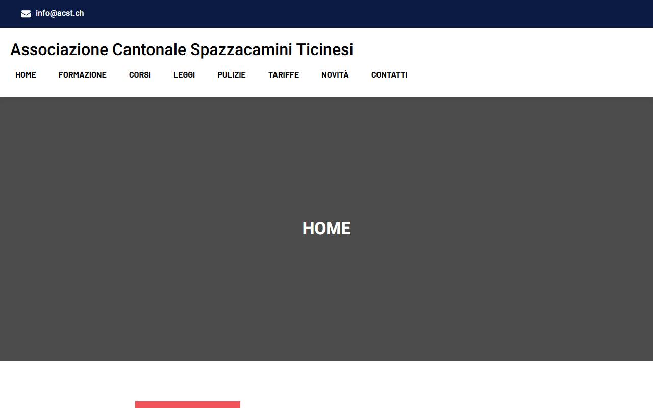Anteprima del sito: Associazione Cantonale spazzacamini ticinesi