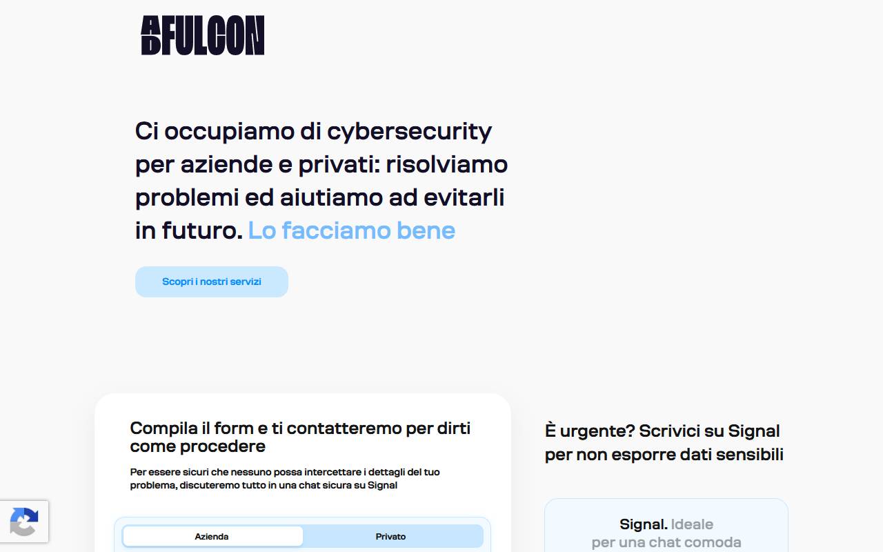 Anteprima del sito: AdFulcon SA