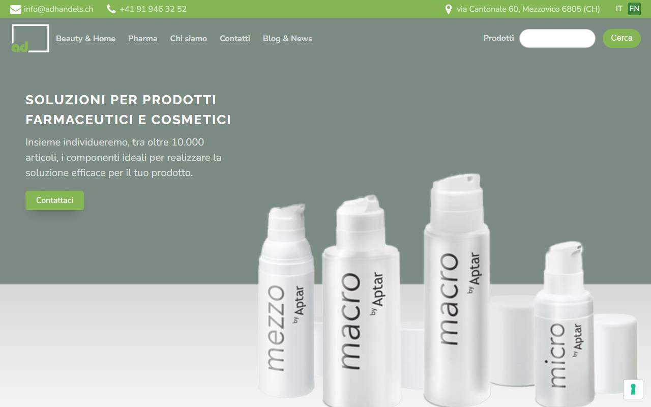 Anteprima del sito: AD HVerpackungen AG