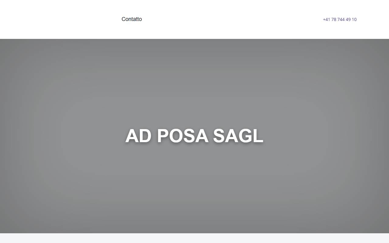 Anteprima del sito: AD Posa Sagl