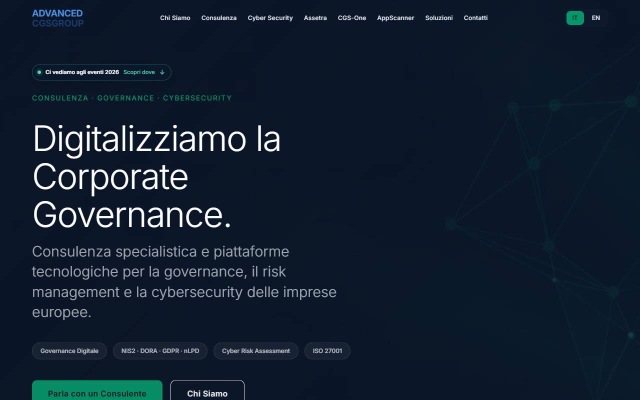 Anteprima del sito: Advanced CGS Group SA