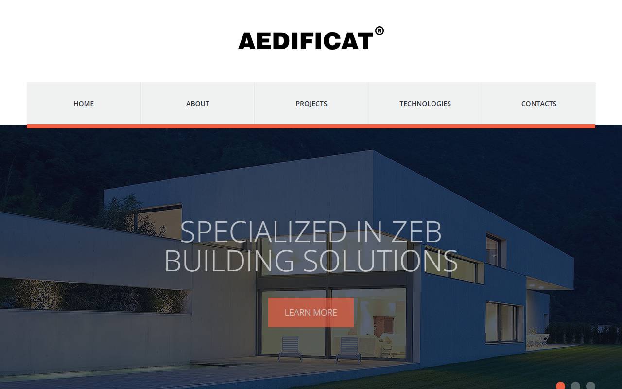 Anteprima del sito: AEDIFICAT IMMOBILIEN AG