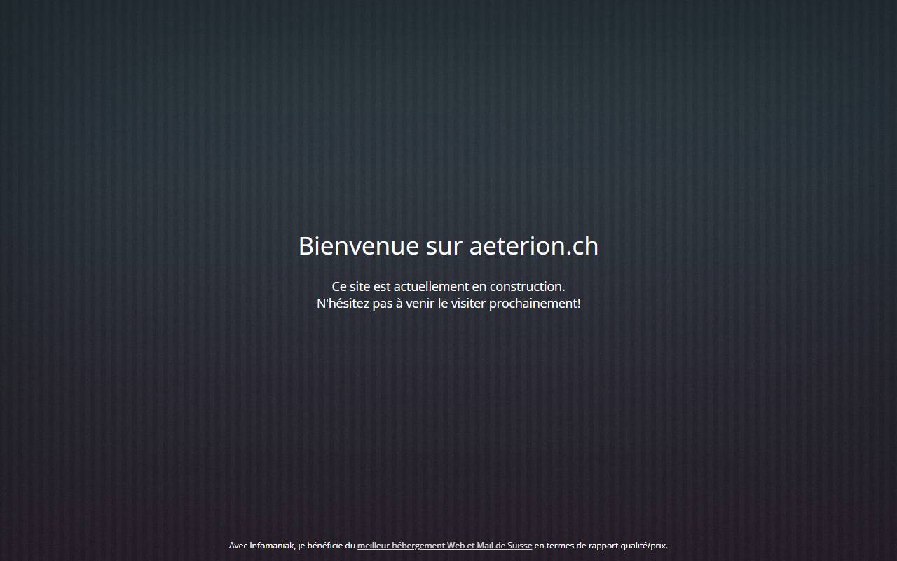 Anteprima del sito: AETERION SA