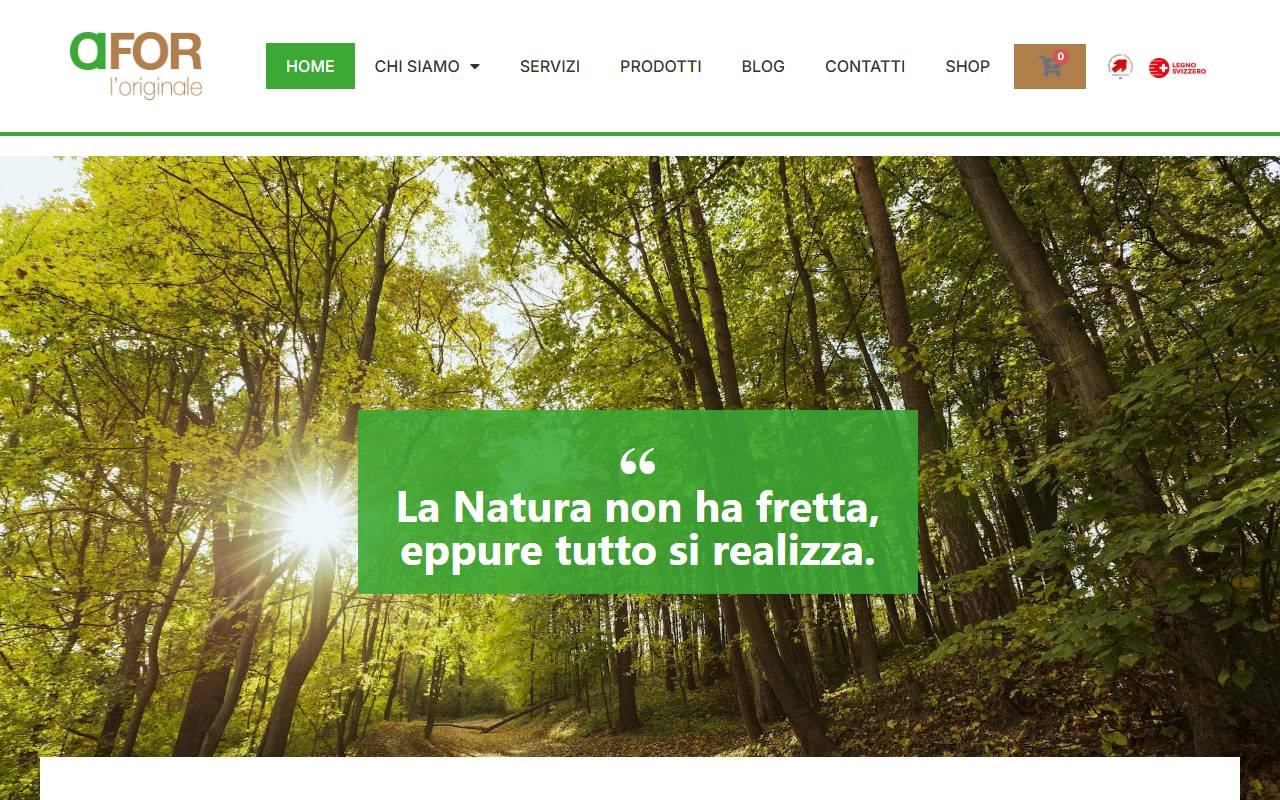 Anteprima del sito: Azienda Forestale Valli di Lugano SA