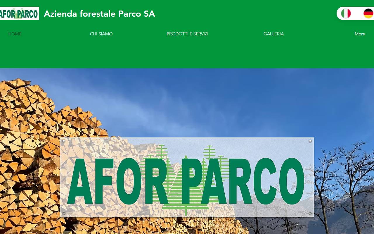 Anteprima del sito: Azienda Forestale Parco SA