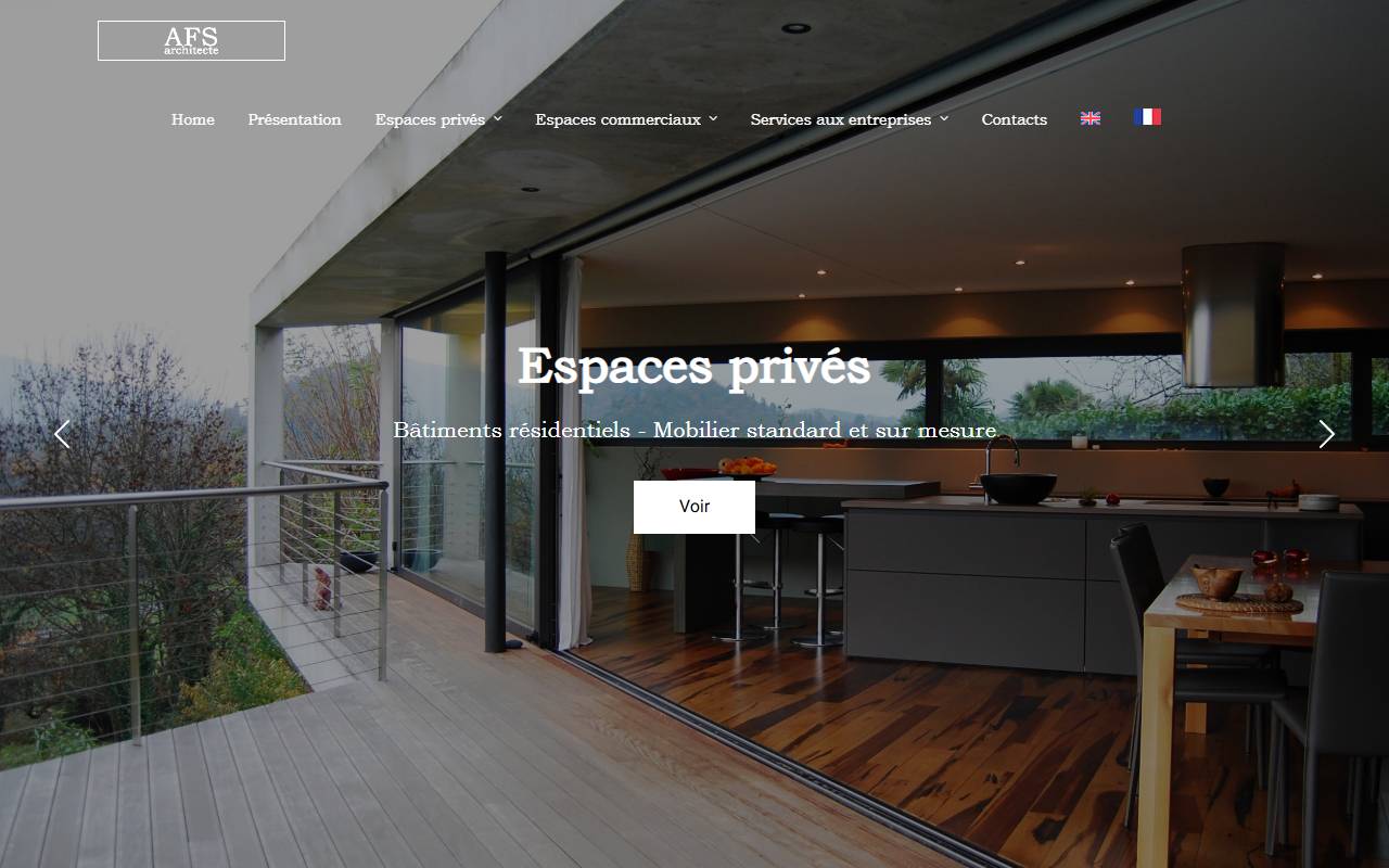 Anteprima del sito: AFS Architecte Sagl