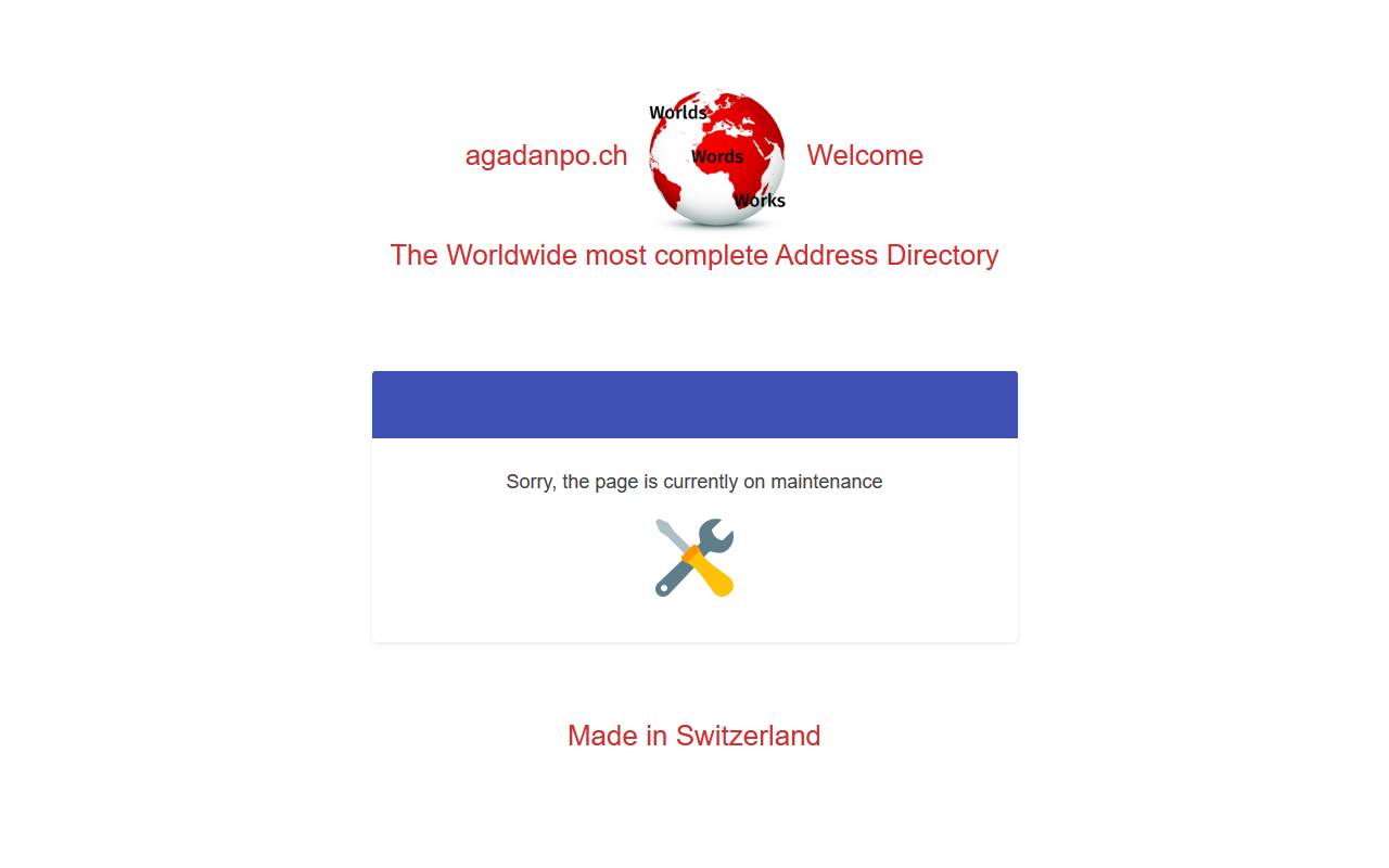 Anteprima del sito: agadanpo.ch Sagl