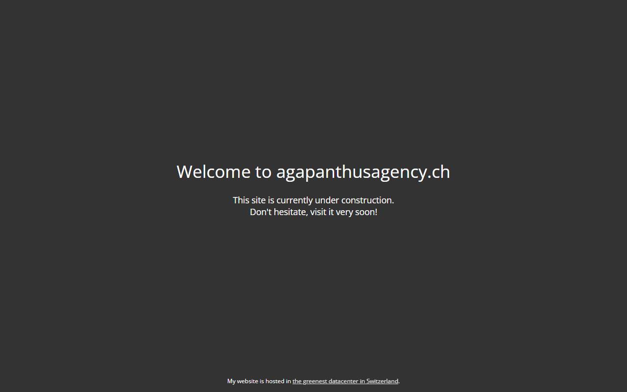 Anteprima del sito: AGAPANTHUS Agency Sagl