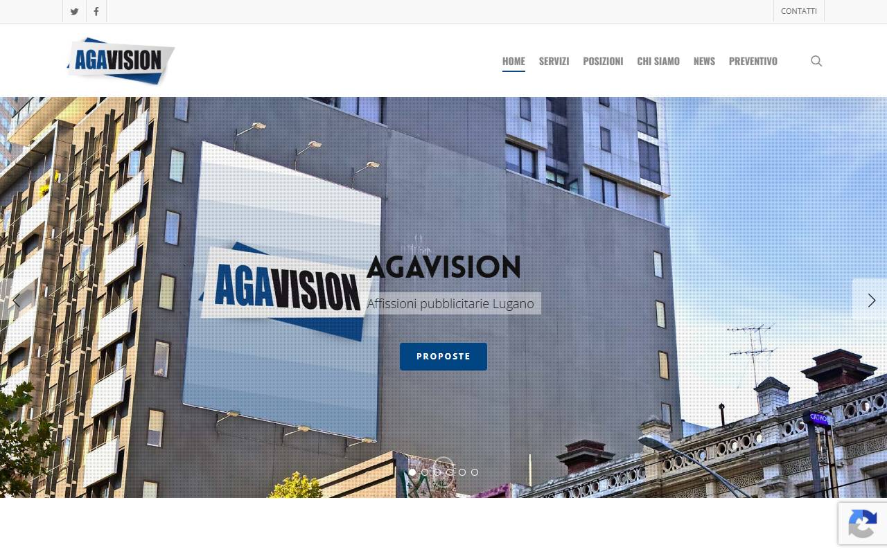 Anteprima del sito: AGAVISION SAGL