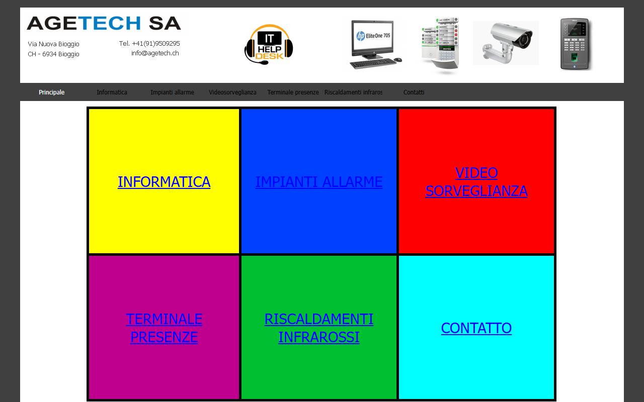 Anteprima del sito: AGETECH SA