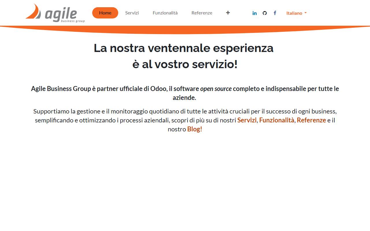 Anteprima del sito: Agile Business Group Sagl