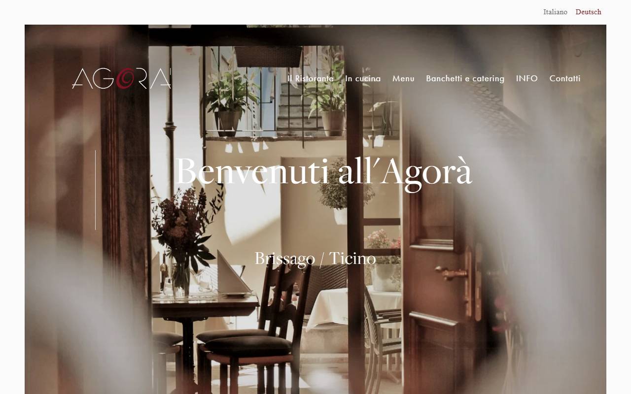 Anteprima del sito: Ristorante Agorà Sagl