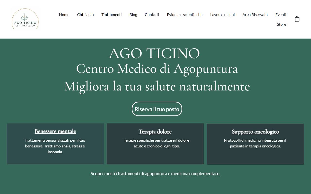 Anteprima del sito: Ago Ticino SA