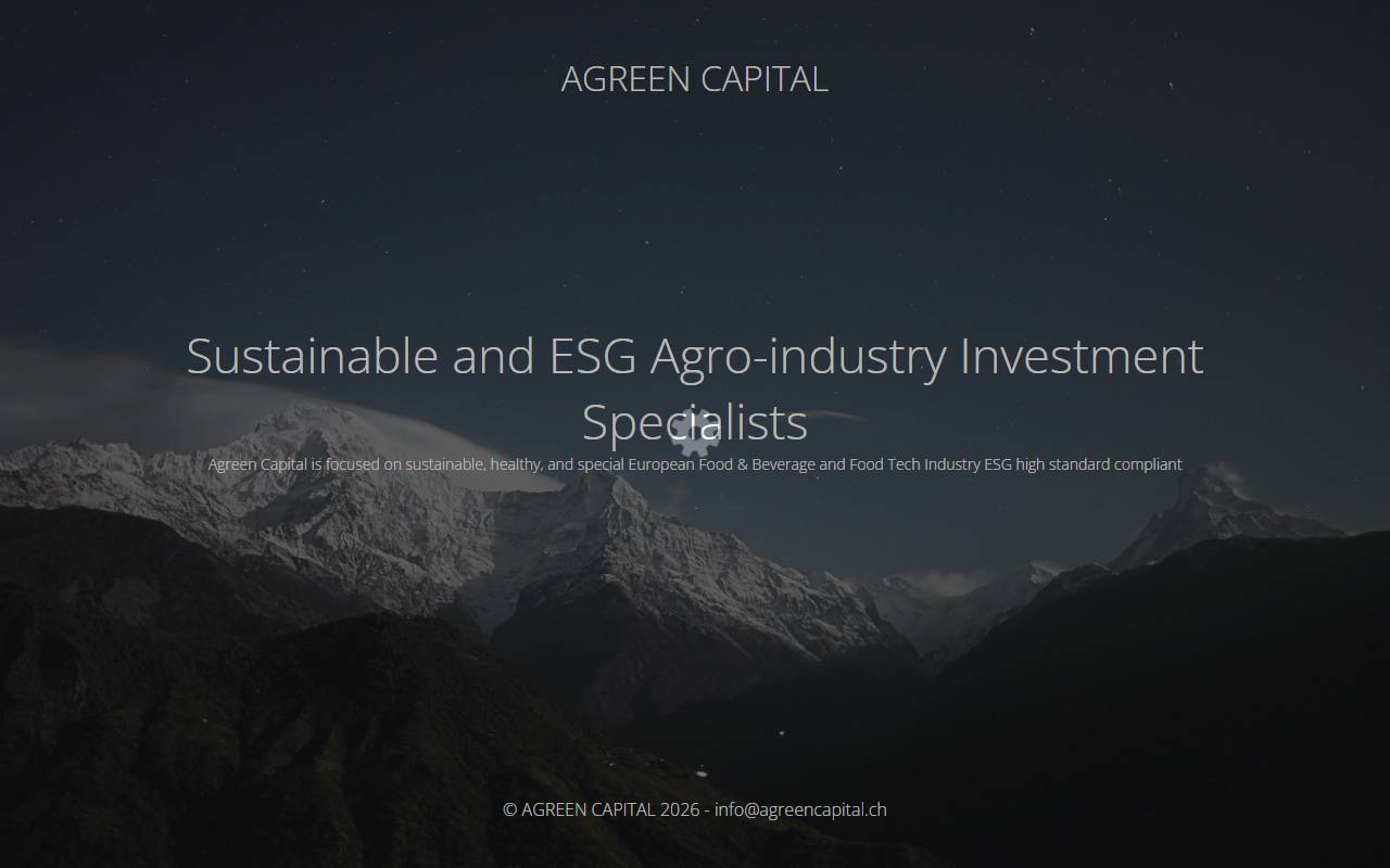 Anteprima del sito: Agreen Capital Sagl