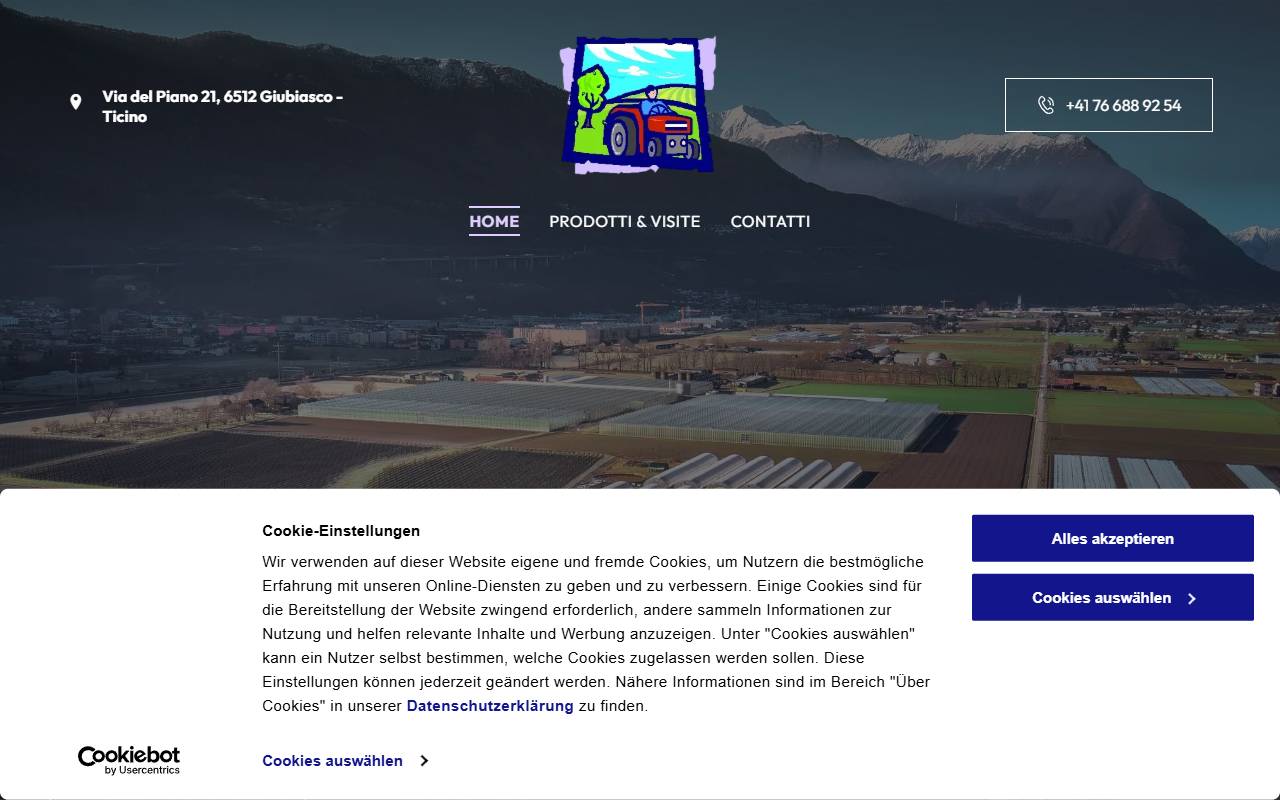Anteprima del sito: Azienda Agricola Mozzini Roberto