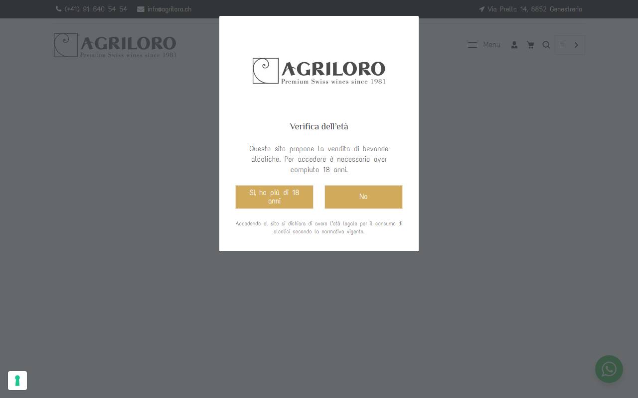 Anteprima del sito: Agriloro SA