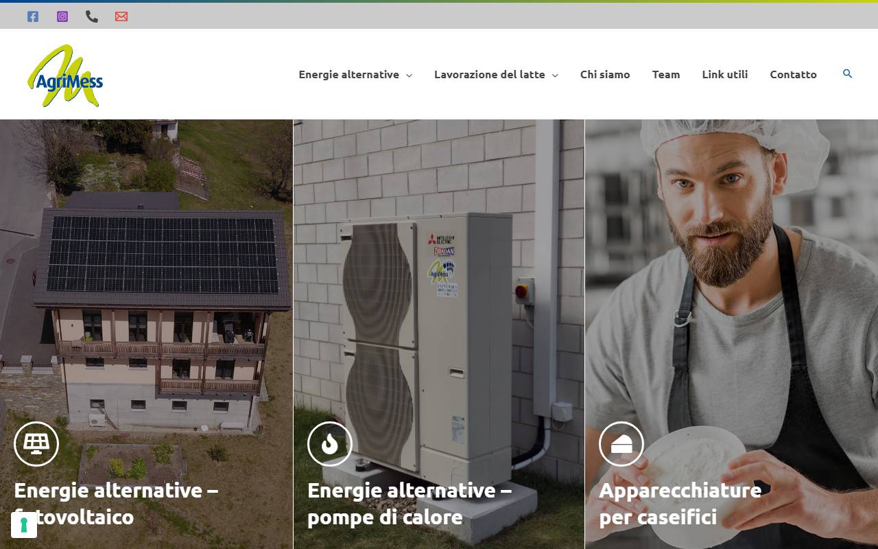 Anteprima del sito: Agrimess Sagl
