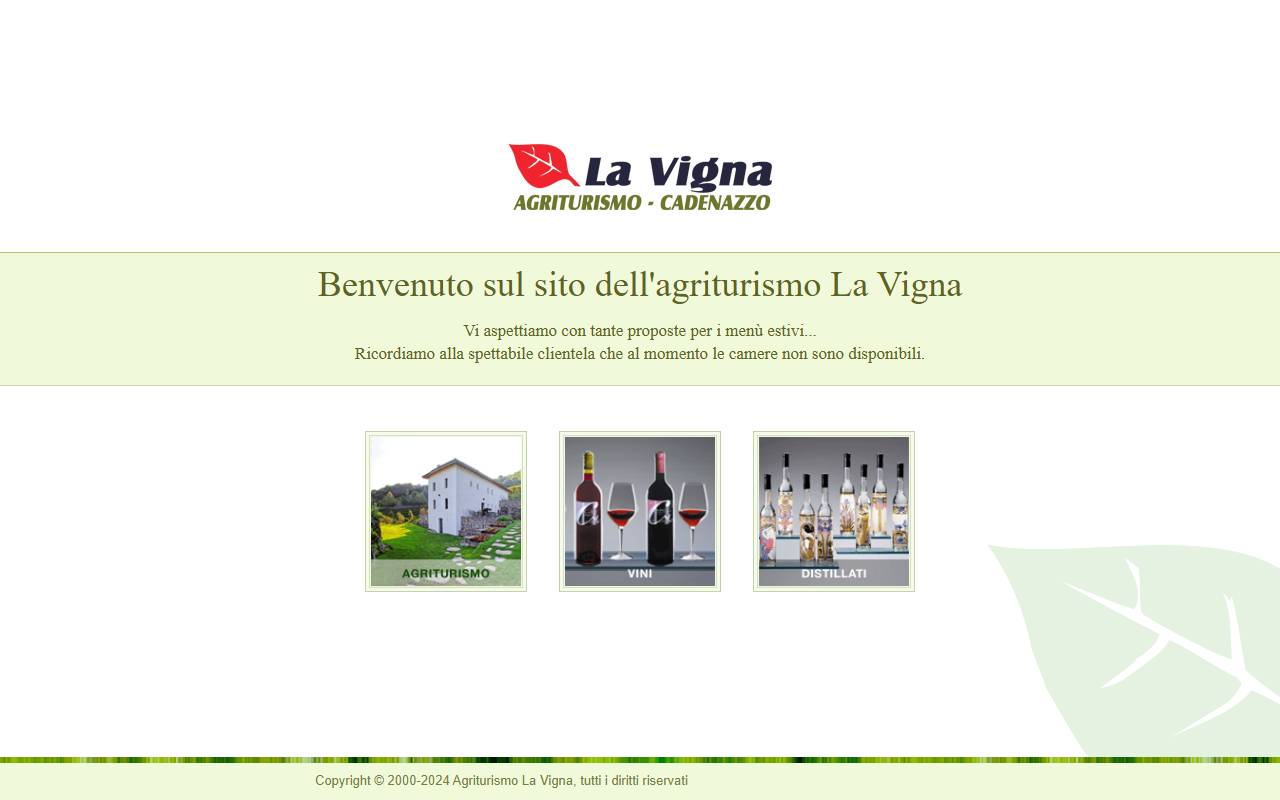 Anteprima del sito: Azienda agricola e agriturismo "La Vigna" di Canepa Matteo