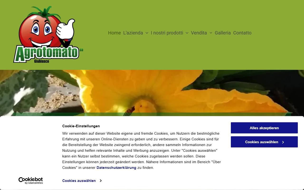 Anteprima del sito: Agrotomato SA