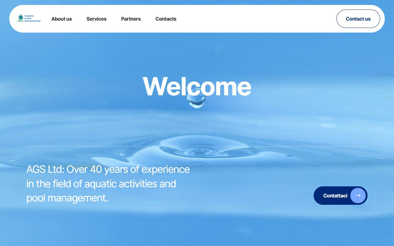 Anteprima del sito: ags Acquatic Group Switzerland Ltd