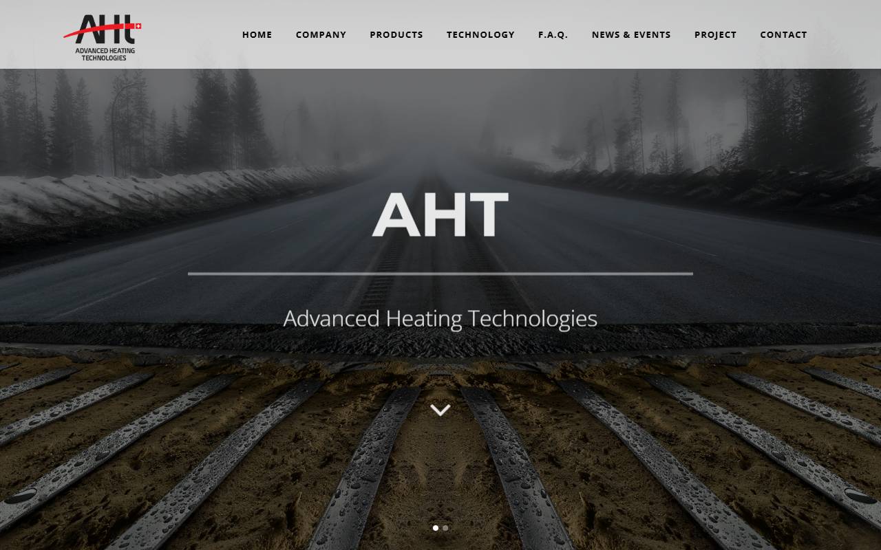 Anteprima del sito: A.H.T. Advanced Heating Technologies International Group SAGL